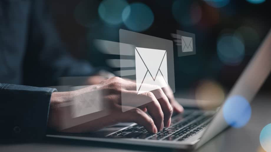 email contact message using internet