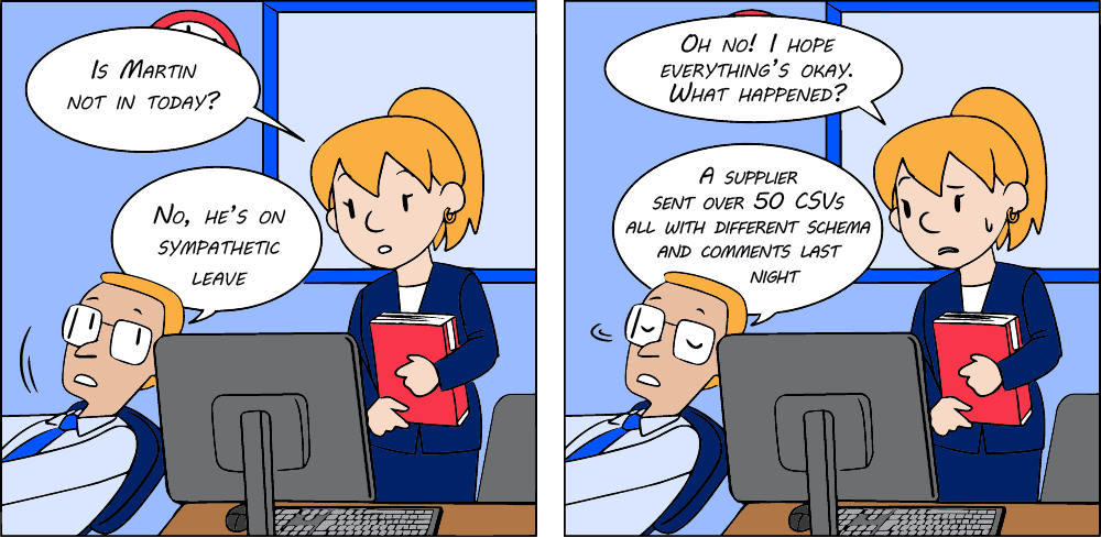 EDI cartoon 41. Sympathetic Leave