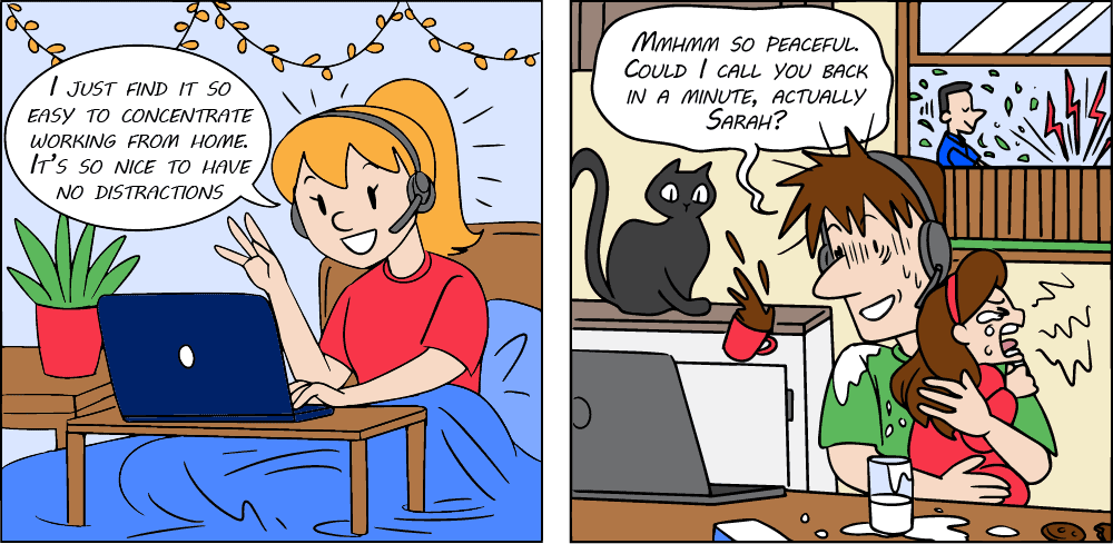 EDI cartoon 42. Working from Home