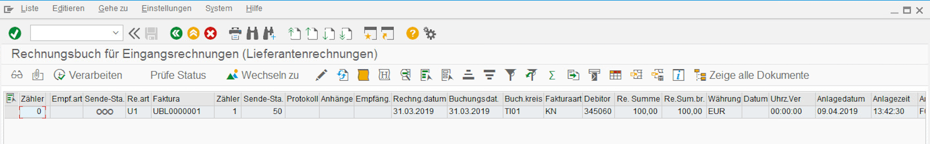 Invoice Book for Incoming Invoices Provided by the EPO Connector. Invoice Book for Incoming Invoices Provided by the EPO Connector.